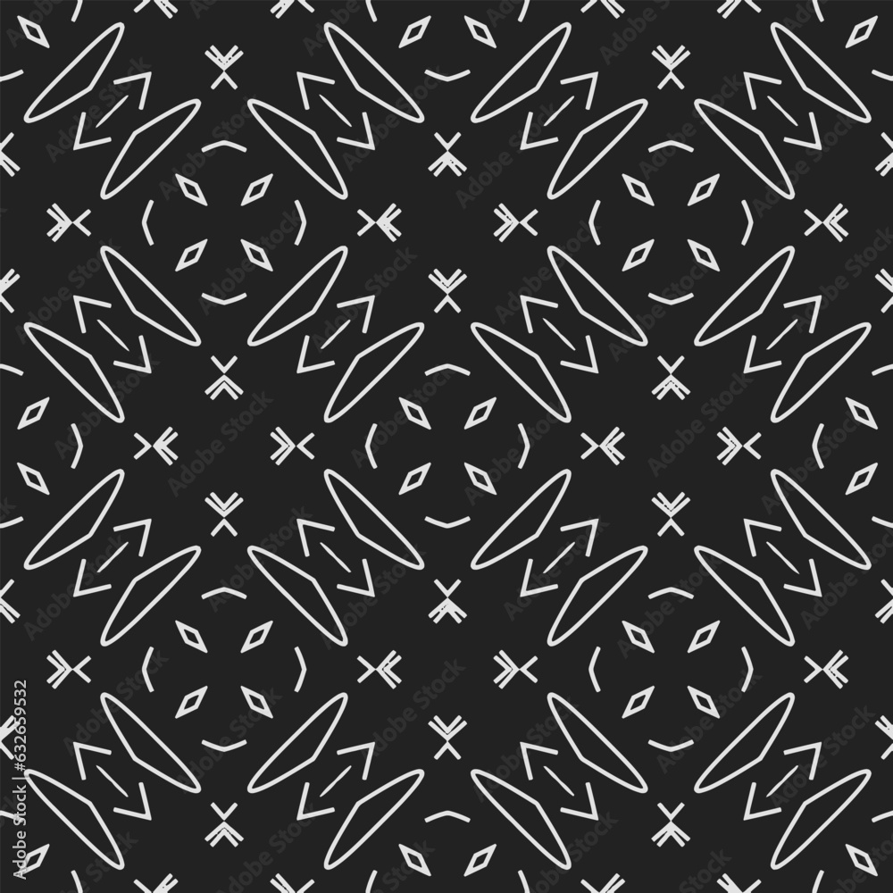 Black and white pattern . Figures ornament.Seamless pattern for fashion, textile design, on wall paper, wrapping paper, fabrics and home decor. Black and white pattern . Figures ornament.Seamless pattern for fashion, textile design, on wall paper, wrapping paper, fabrics and home decor.