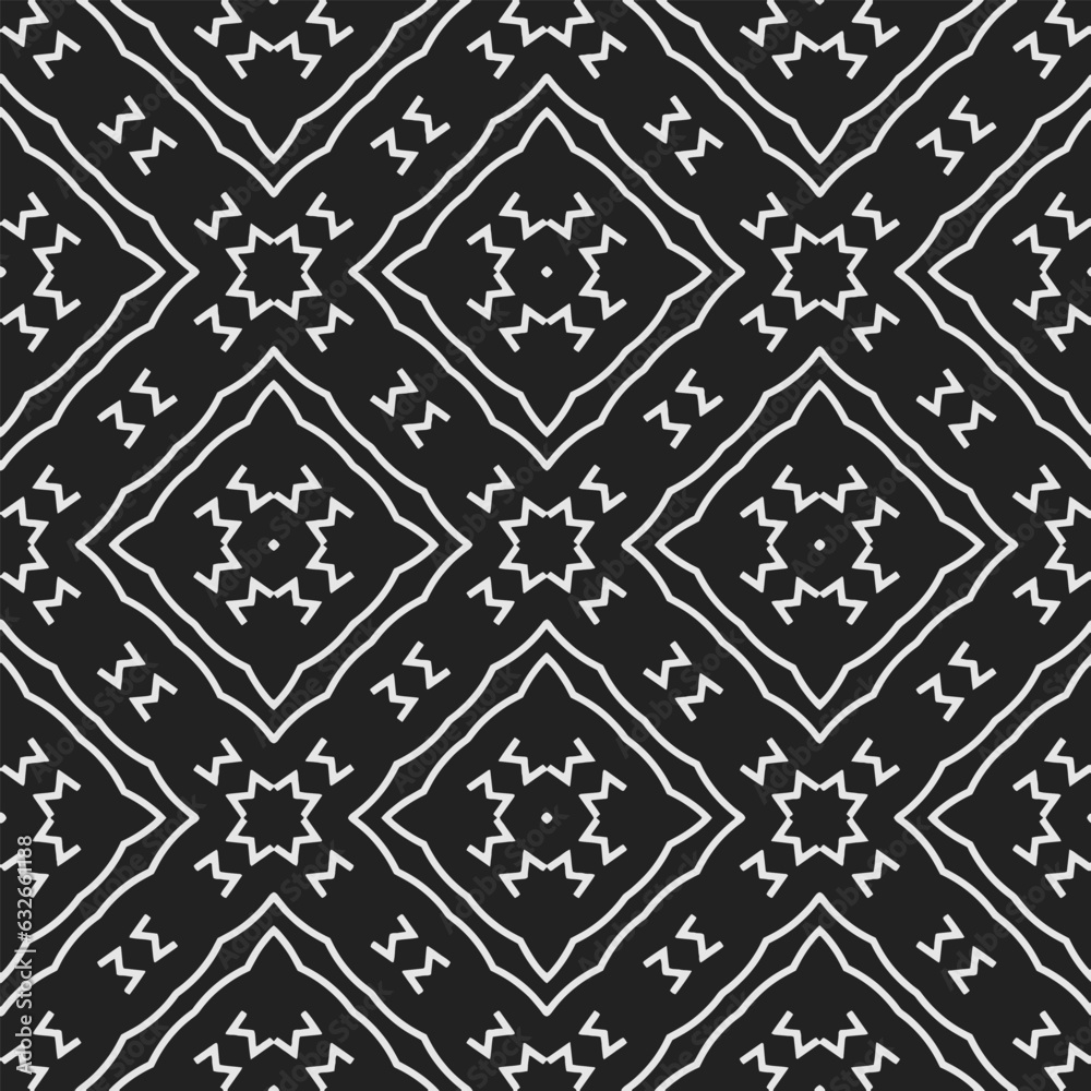 Black and white pattern . Figures ornament.Seamless pattern for fashion, textile design, on wall paper, wrapping paper, fabrics and home decor. Black and white pattern . Figures ornament.Seamless pattern for fashion, textile design, on wall paper, wrapping paper, fabrics and home decor.