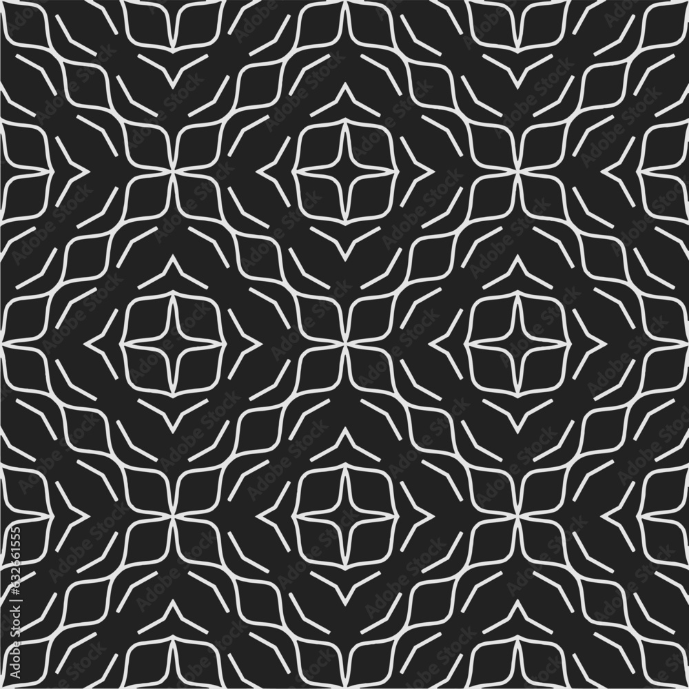 Black and white pattern . Figures ornament.Seamless pattern for fashion, textile design, on wall paper, wrapping paper, fabrics and home decor. Black and white pattern . Figures ornament.Seamless pattern for fashion, textile design, on wall paper, wrapping paper, fabrics and home decor.