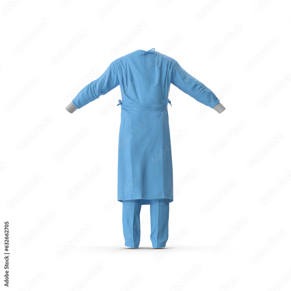 Blue Surgeon PNG Dress 3D rendering Blue Surgeon PNG Dress 3D rendering