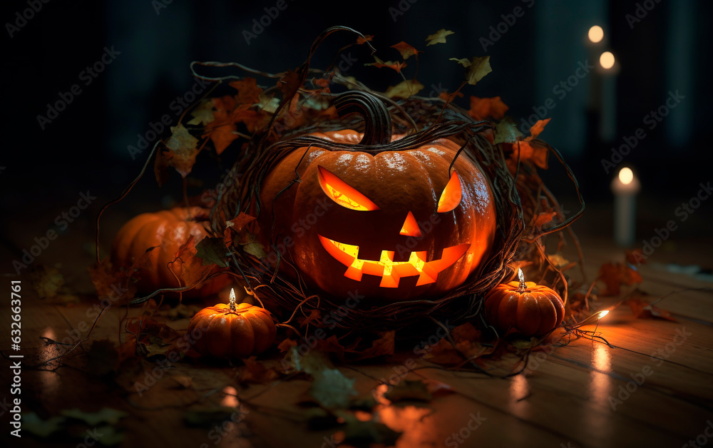 Obraz premium halloween pumpkin