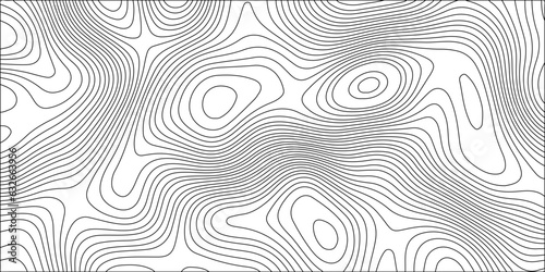  Natural printing illustrations of maps  and Ocean topographic line map with curvy wave isolines vector