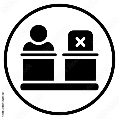 absence glyph icon