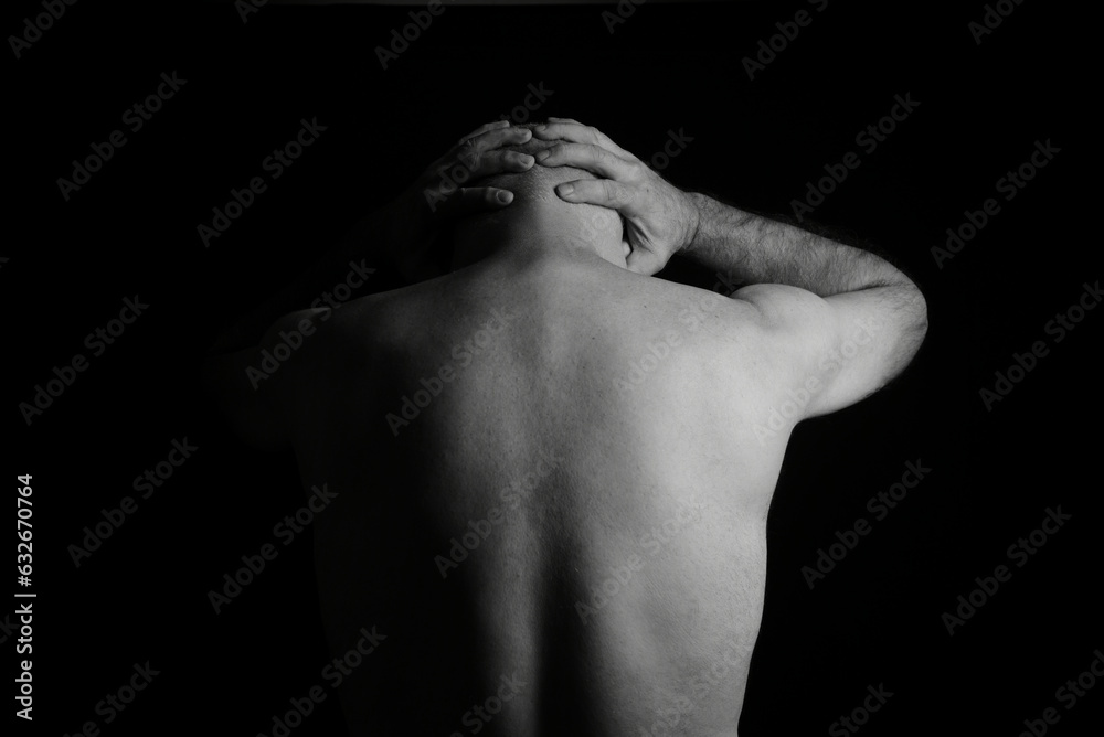 body expression body movements man in black and white photo fine art silhouette