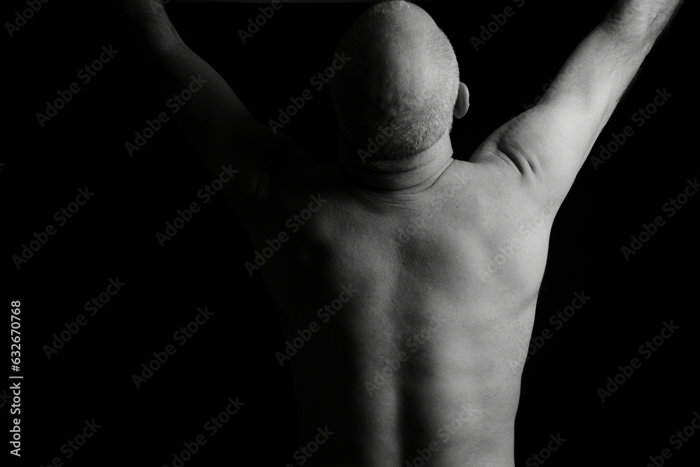 body expression body movements man in black and white photo fine art silhouette body expression body movements man in black and white photo fine art silhouette