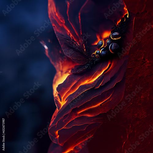 fire burning in the dark