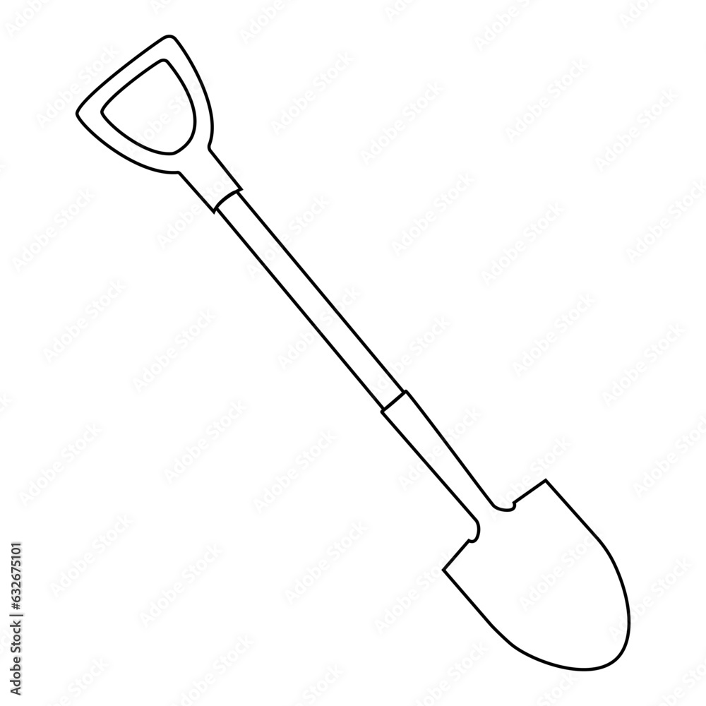 Vector shovel doodle hand drawn, gardening, farming. Vector shovel doodle hand drawn, gardening, farming.