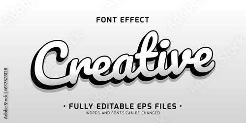 Creative handwriting text effect