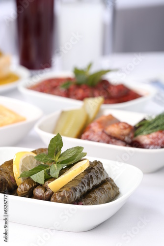 Turkish appetizer plate