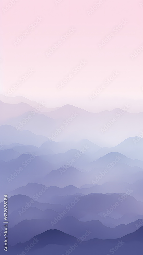 Dusky Violet-Twilight Blue Enchantment Phone HD Wallpaper AI Generated