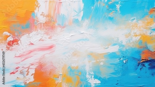 Acrylic Artistry: Captivating Texture and Brush Daubs in Modern Abstraction