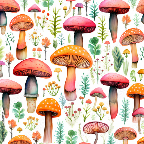 pattern with mushrooms © Grumpy