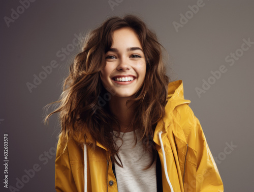 Smiling Happy Girl having fun 