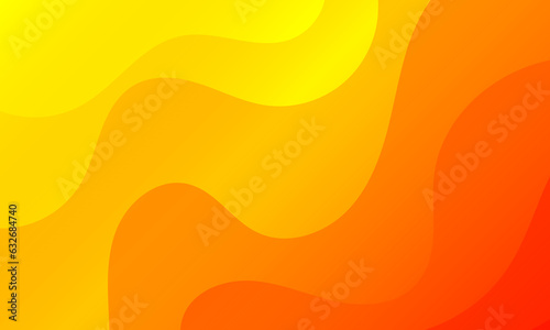 Abstract orange gradient curve background