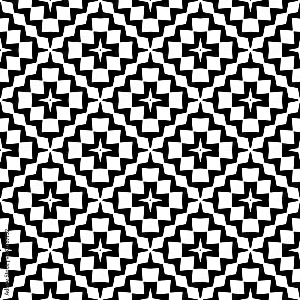 Black and white pattern . Figures ornament.Seamless pattern for fashion, textile design, on wall paper, wrapping paper, fabrics and home decor. Black and white pattern . Figures ornament.Seamless pattern for fashion, textile design, on wall paper, wrapping paper, fabrics and home decor.