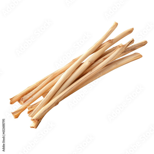 Dried vanilla sticks, used for baking.
