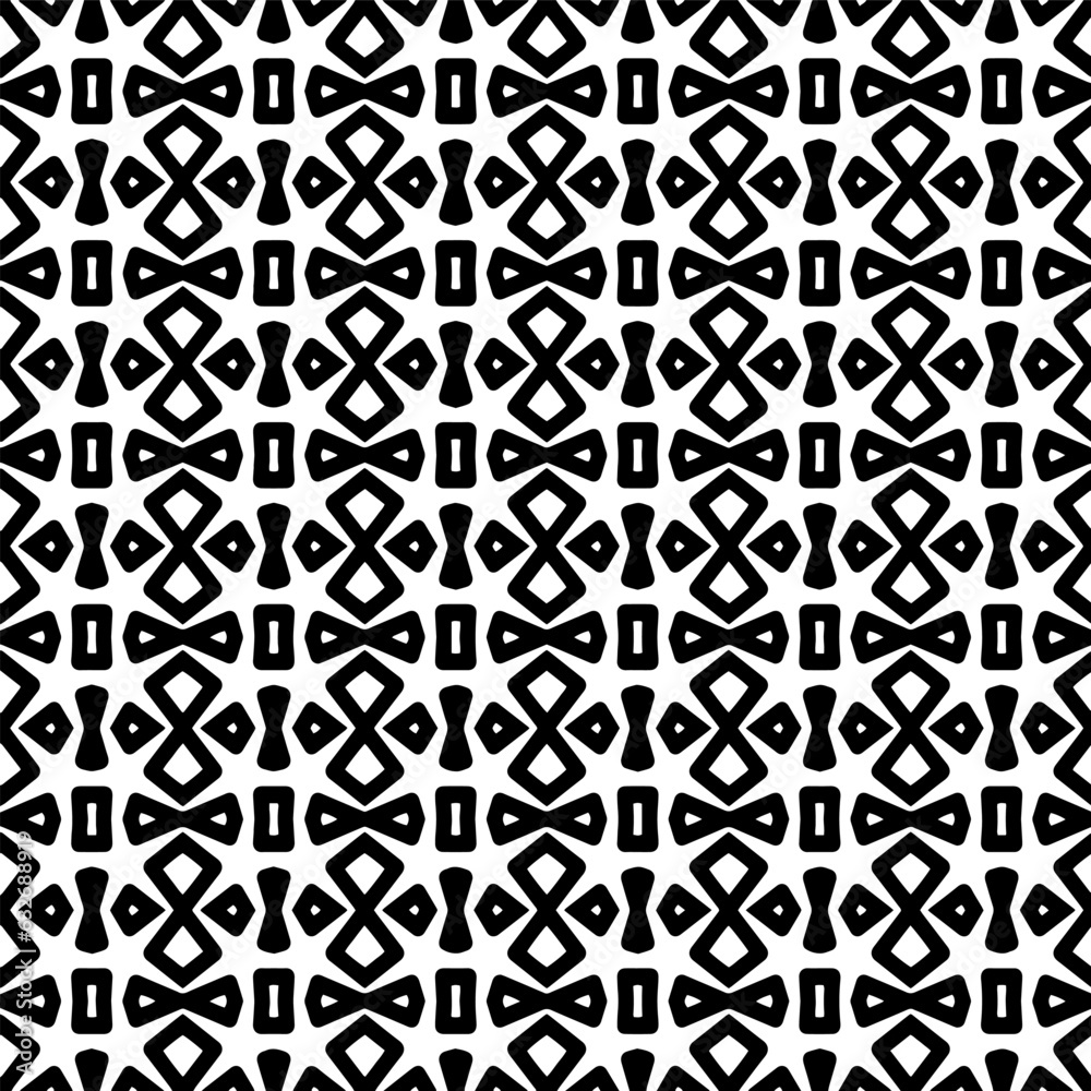 Black and white pattern . Figures ornament.Seamless pattern for fashion, textile design, on wall paper, wrapping paper, fabrics and home decor. Black and white pattern . Figures ornament.Seamless pattern for fashion, textile design, on wall paper, wrapping paper, fabrics and home decor.