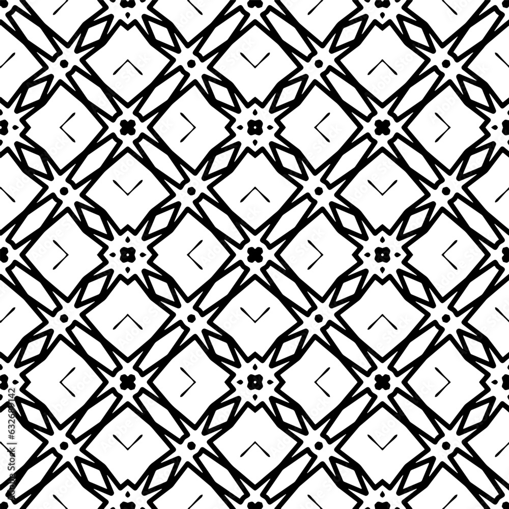Black and white pattern . Figures ornament.Seamless pattern for fashion, textile design, on wall paper, wrapping paper, fabrics and home decor. Black and white pattern . Figures ornament.Seamless pattern for fashion, textile design, on wall paper, wrapping paper, fabrics and home decor.