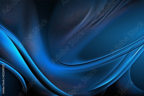 Abstract deep blue background, Generative AI