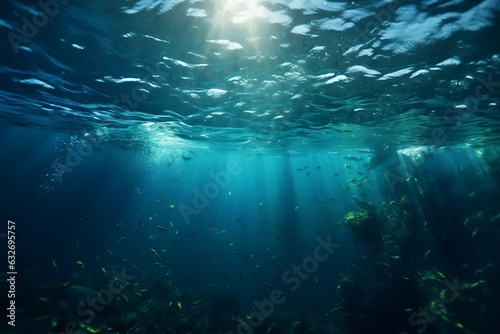 Stunning Underwater Short, Generative Ai © rzrstudio