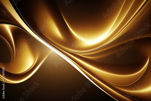 abstract gold background, Generative AI