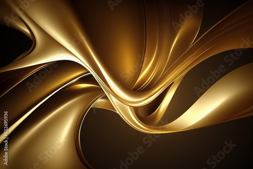 abstract gold background, Generative AI