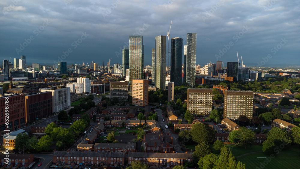 Fototapeta premium Skyline ciudad de MANCHESTER (UK)