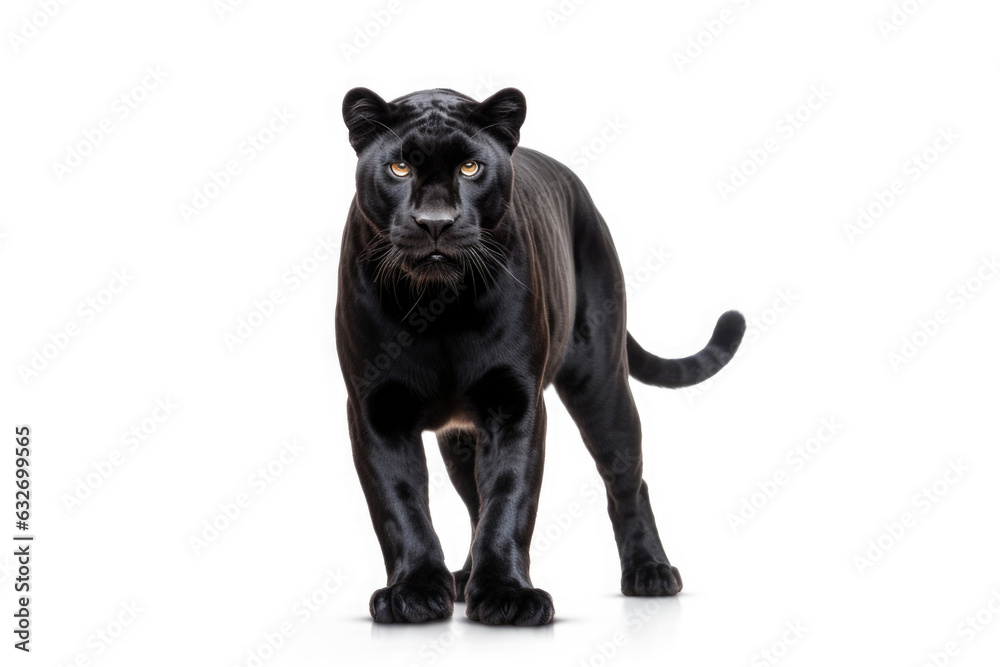 Obraz premium panther isolated on white background
