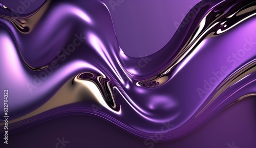 Liquid Violet Chrome Background, Generative AI