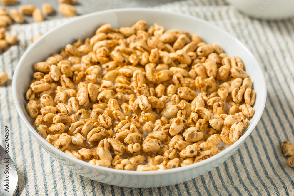 Healthy Sweet Puffed Wheat Breakfast Cereal Healthy Sweet Puffed Wheat Breakfast Cereal