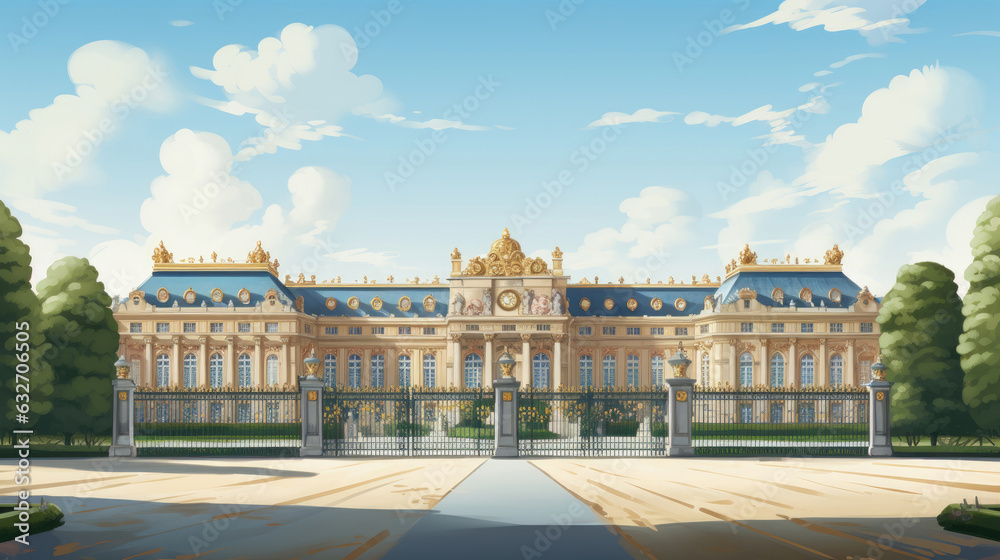 Palace of Versailles illustration