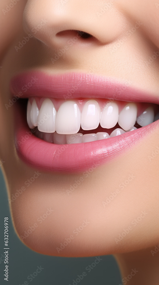 Obraz premium A woman with a radiant smile showcasing