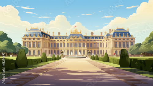 Palace of Versailles illustration