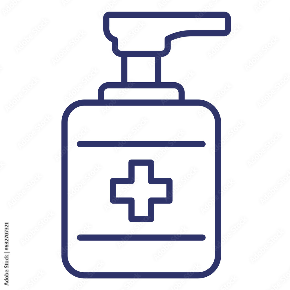 antiseptic, alcohol gel line icon antiseptic, alcohol gel line icon