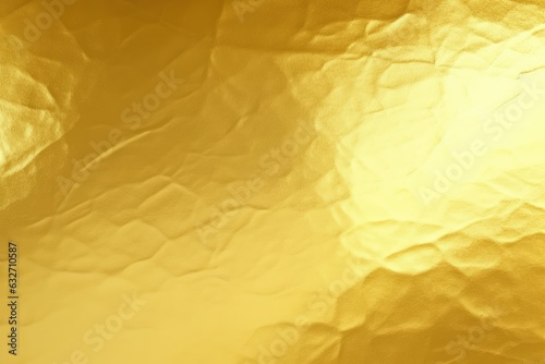 Shimmering Gold Foil Background with Light Reflections Generative AI