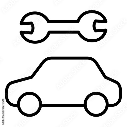 Outline Car repair icon