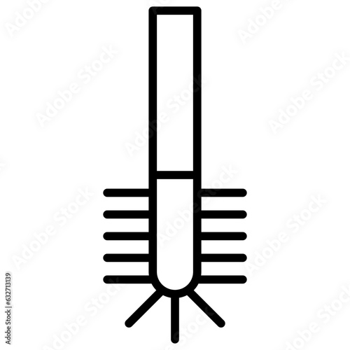 Outline Toilet brush icon