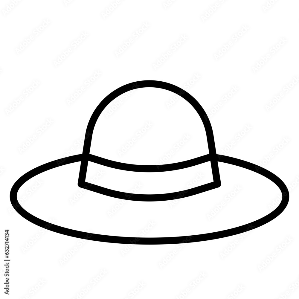Outline Cowboy Hat icon Outline Cowboy Hat icon
