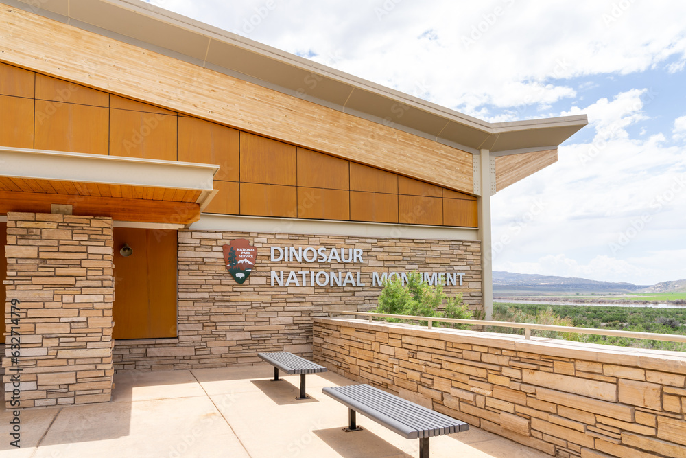 Dinosaur National Monument Visitor Center in Utah, United States on May