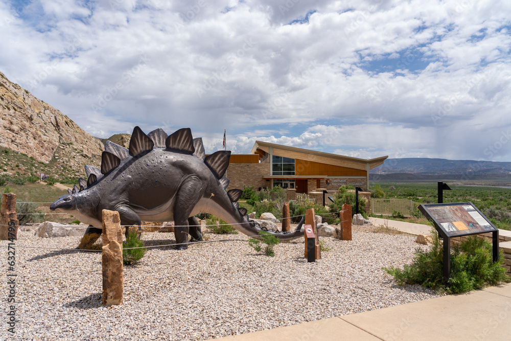 Dinosaur National Monument Visitor Center in Utah, United States on May