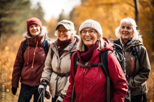 Falling Leaves  Rising Spirits  Active Seniors Hiking in Unit