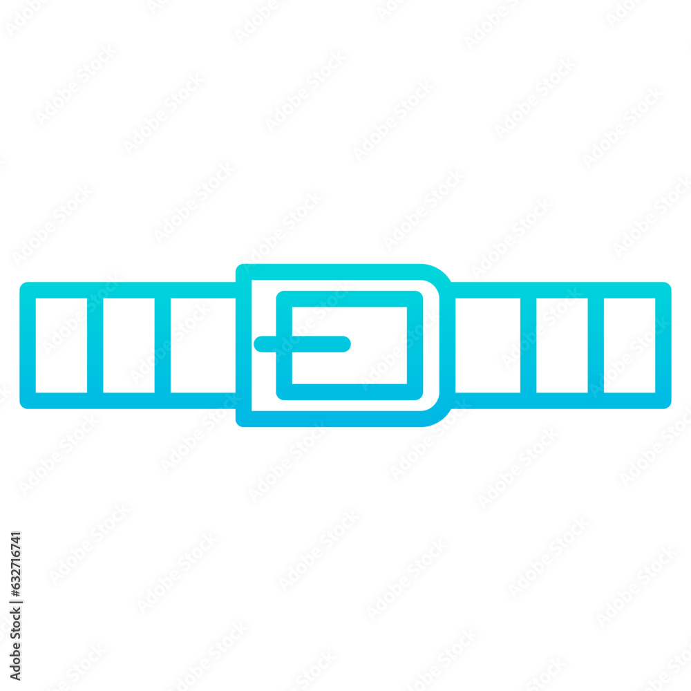 Outline gradient Pant Belt icon Outline gradient Pant Belt icon