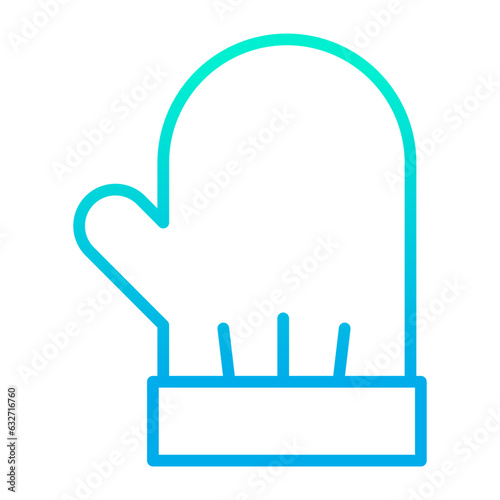 Outline gradient Mittens icon