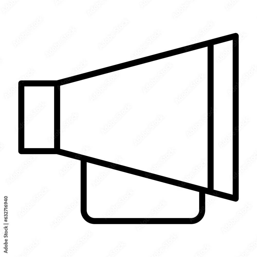 Obraz premium Outline Megaphone icon
