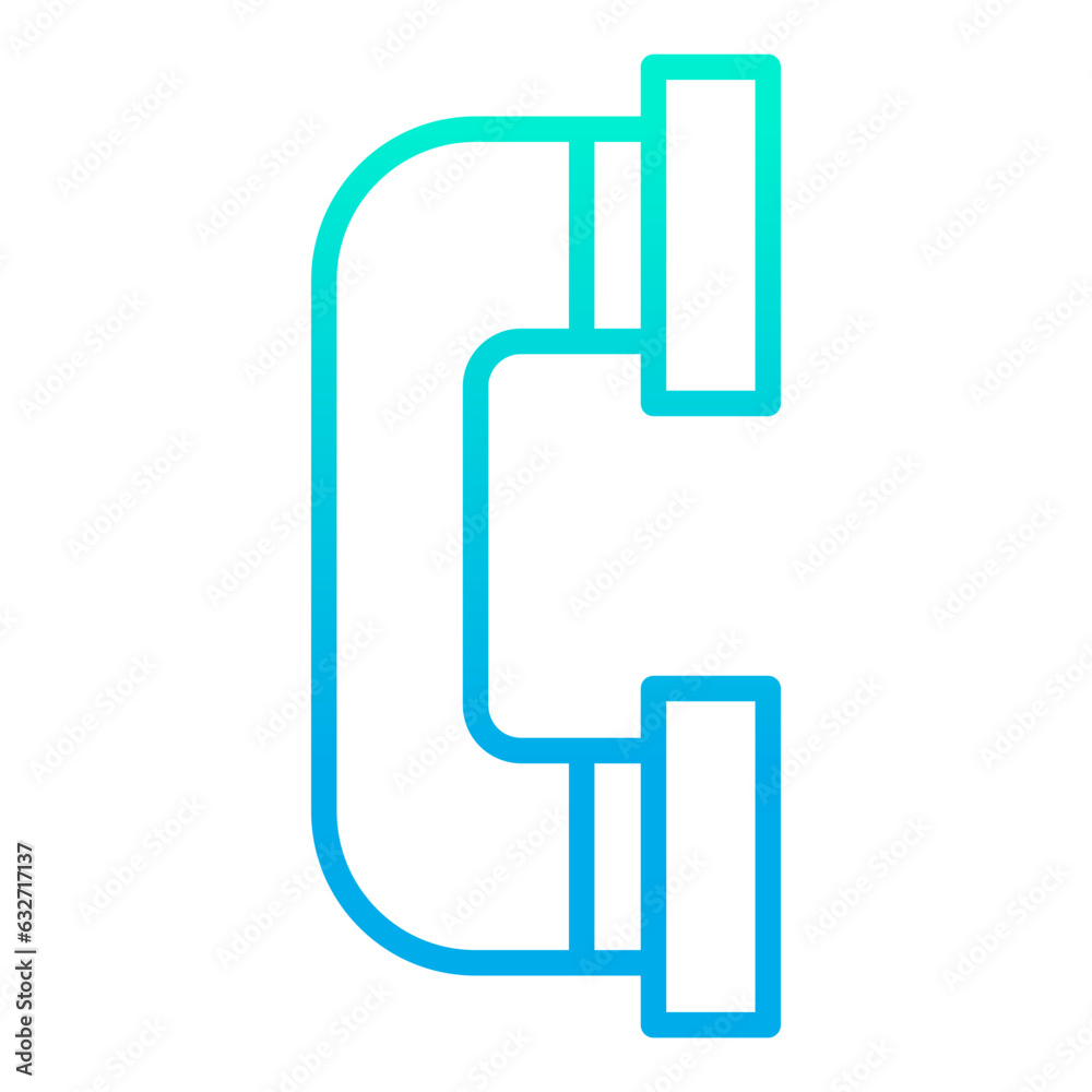 Outline gradient Call icon Outline gradient Call icon
