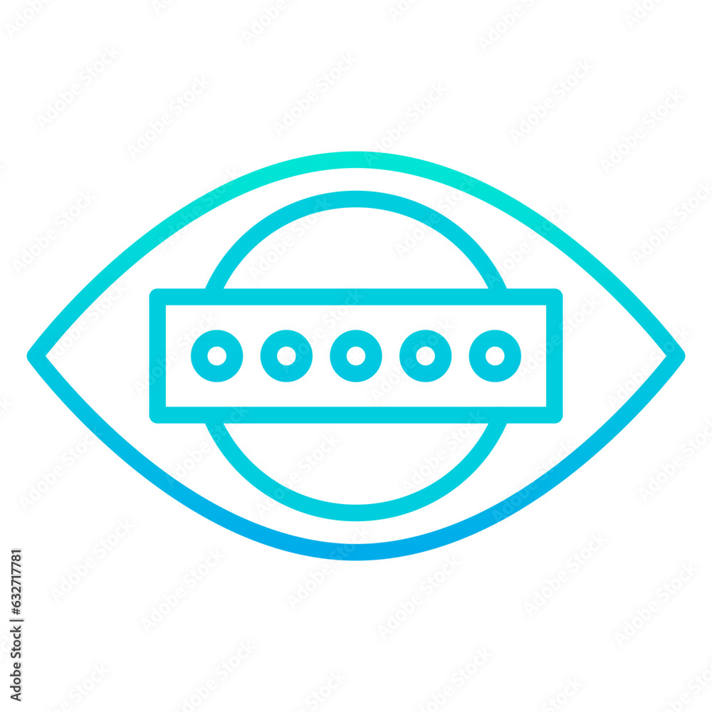 Outline gradient View Password icon Outline gradient View Password icon