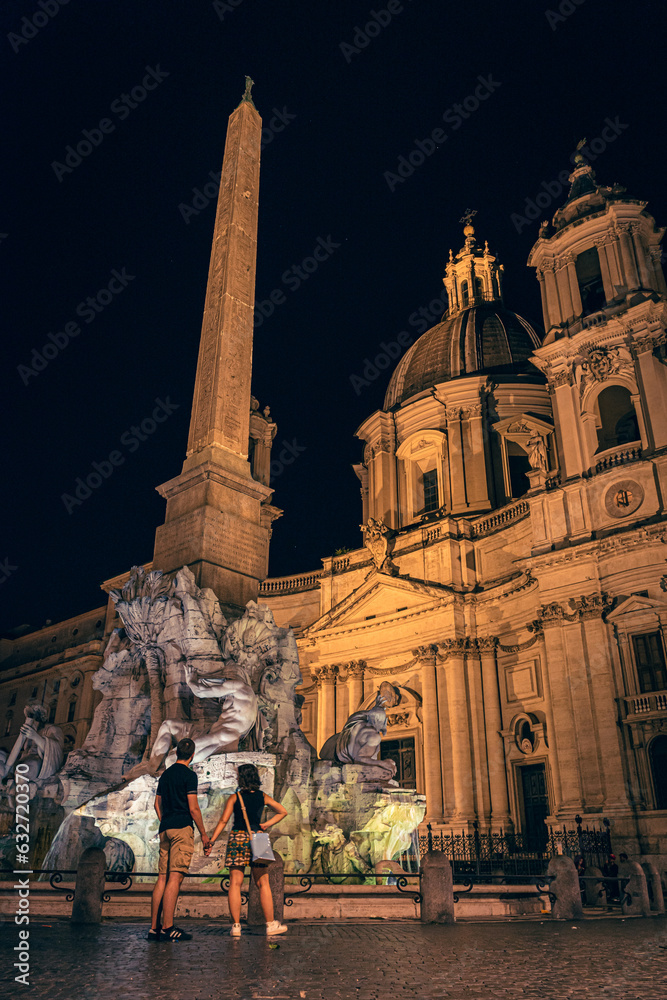Fototapeta premium Roma at night
