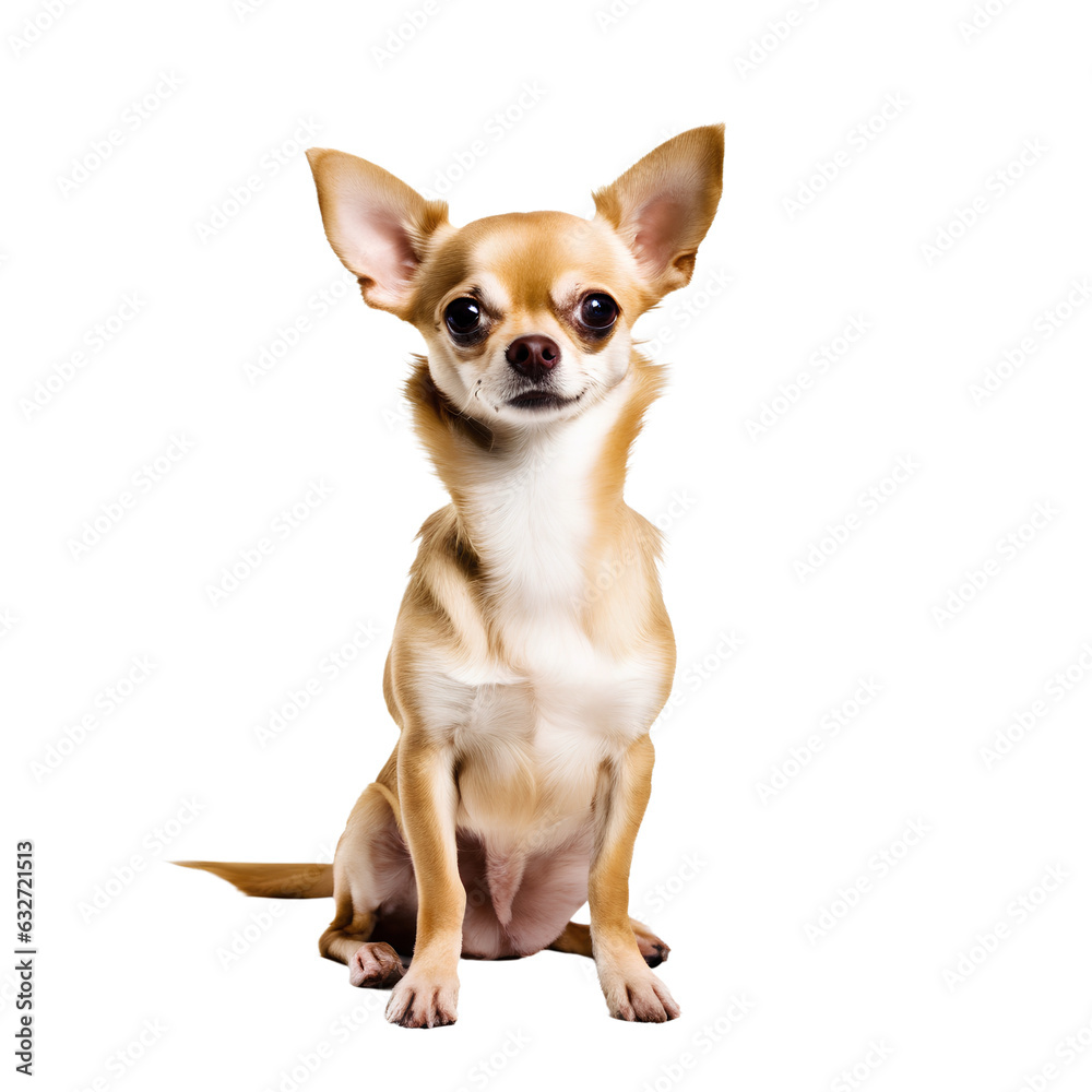 chihuahua dog posing isolated on white background