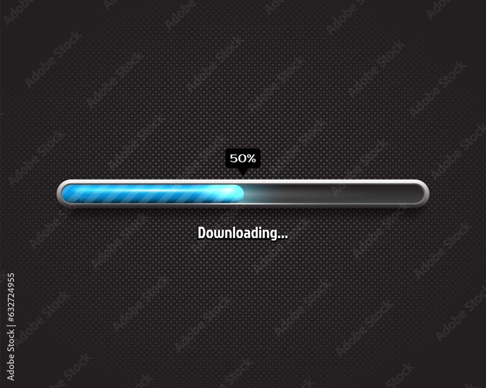 Progress loading bar. Downloading process. Concept technology. Vector illustration. Progress loading bar. Downloading process. Concept technology. Vector illustration.