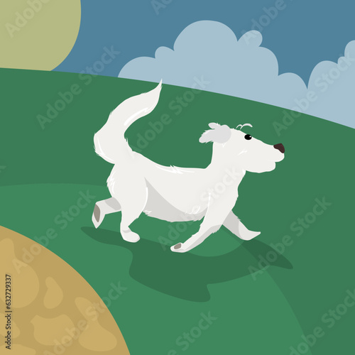 Perro caminando